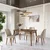 Hanah home Trpezarijski sto Mira 130x75x80cm Orah