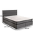 Hanah Home Bračni krevet sa prostorom za odlaganje Silver 180x38x200cm Crni