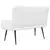 Sofa za dvije osobe Bijela 115 x 61 x 87 cm Tkanina