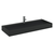 Umivaonik od lijevanih minerala i mramora 120x46x11 cm mat crni