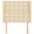 Vidaxl Vzglavje z ušesi krem 103x23x118/128 cm blago