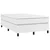 Krevet box spring s madracem bijeli 120x190 cm od umjetne kože