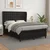 Vidaxl Box spring postelja z vzmetnico črn 140x190 cm umetno usnje
