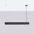 Sollux SL.1395 - LED luster na sajli SPARK 1xG13/8,5W/230V crna
