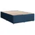 Vidaxl Box spring postelja z vzmetnico modra 140x200 cm blago