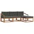 Set vanjskih sofa s jastukom 4 pcs Prirodna i antracit