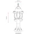 Opviq Spoljna zidna lampa BSU-68184-BSY-K, 53 cm, IP65, E27, Crna