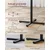 Songmics Bar miza 60x60x1045 cm črna