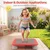 Costway Otroški mini trampolin 25,5 palca, rdeč
