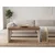 Hanah Home klub sto Memo, 86,8 cm, travertin / orah Venezia
