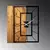 WALLXPERT Zidni sat Wooden Clock 37, Crna