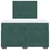 Vidaxl Box spring postelja z vzmetnico temno zelena 120x200 cm žamet