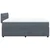 Vidaxl Box spring postelja z vzmetnico temno siva 160x200 cm žamet