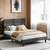 Songmics Posteljni okvir 202x140x110 cm siva