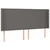 Krevet box spring s madracem LED sivi 180x200cm od umjetne kože
