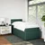 Vidaxl Box spring postelja z vzmetnico temno zelena 80x200 cm žamet