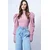 Trend Alacati Stili Ženska bluza dugih rukava Alc-X13069, Roze