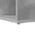 Kutni stol s policom Betonski sivi 101,5 x 149,5 x 149,5 cm