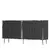 Hanah Home Konzola Arno KB150, 150x75x35 cm, Antracit-srebrne boje