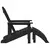 Vrtna stolica 2 pcs Crna 83 x 74 x 92 cm Polietilen