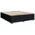 vidaXL Postelja boxspring z vzmetnico Črna 200 x 200 cm Blago
