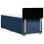 Vidaxl Box spring postelja z vzmetnico modra 90x200 cm blago