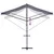 Samostojeća tenda plavo-bijela 500 x 300 cm od tkanine i čelika