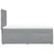 Box spring postelja z vzmetnico svetlo siva 80x200 cm blago