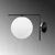 Opviq Zidna lampa Luminar-14155, 25x43x30cm, IP20, Crna