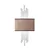 Opviq Zidna lampa Axis-15122, 35x75x10cm, IP20, Belo-smeđa