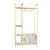 Hanah Home Cipelarnik 90x175x35cm Belo-Zlatni