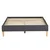 Homestyle4U Oblazinjena postelja, 145x32x210 cm, siva