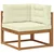 Set vanjskih sofa 8 pcs Prirodna i krem