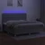 Greatstore Box spring postelja z vzmetnico LED sv. siva 200x200 cm blago