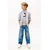TOMMY HILFIGER Srajca FLEX siva/bela