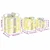 Poklonska kutija 3 pcs Topla bijela 20 x 20 x 20 cm PET