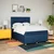 vidaXL vidaXL Box spring postelja z vzmetnico modra 140x200 cm blago, (21309666)
