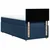Vidaxl Box spring postelja z vzmetnico modra 80x200 cm blago