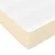 Vidaxl Box spring postelja z vzmetnico krem 90x200 cm blago