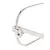 Cartier-oval lens glasses-unisex-Silver