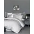 De Light Grey Satin Super King Posteljina Set