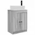 Kupaonski umivaonik s sudoperom Siva Sonoma 54 x 35 x 83 cm