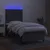 Krevet box spring s madracem LED tamnosivi 90x200 cm tkanina