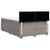 Vidaxl Box spring postelja z vzmetnico taupe 160x200 cm blago