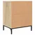 Noćni ormar s ladicama 2 pcs sonoma hrast 49 x 36 x 61 cm