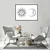 shumee PLAKAT ZA SLIKE V OKVIRJU 43x33 cm Sonce Luna P891