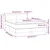 Vidaxl Box spring postelja z vzmetnico modra 140x200 cm blago