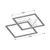 Braytron LED plafonjera BRY-CRYSTAL-A-55W-3U1-DALJINSI-BELA