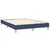Krevet s oprugama i madracem plavi 140 x 190 cm od tkanine