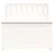 Vidaxl Klop bela 80x41x77 cm trdna borovina